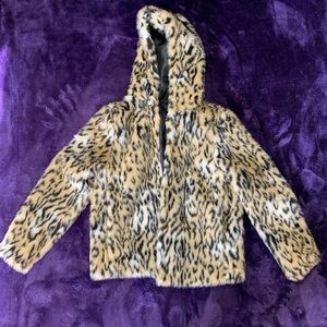 Women’s Faux Fur Cheetah Coat